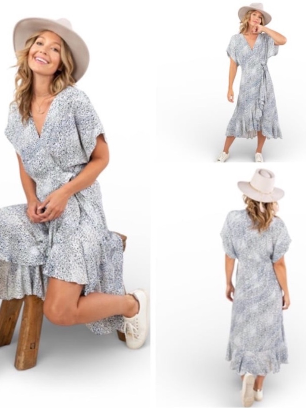 NWT Lovestitch Sunday Best Leopard Print Wrap Dress